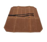 Alomejor Custodia Durevole per Posate da Chef, Borsa Portaoggetti per, Campeggio, Viaggi, Materiale Resistente Al Taglio, 7 Slot per Vari Strumenti, Tracolla in Tela per un Facile Trasporto (Cachi)