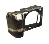 Alomejor Custodia per Paraluce per Fotocamera Custodia Protettiva in Silicone Morbido per A6700 Impugnatura Antiscivolo Antiurto e Antigraffio Ideale per i Fotografi 12 X 7 X 7 Cm (Verde mimetico)