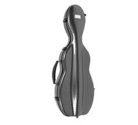 Alomejor Custodia per Violino in Fibra di Carbonio di Dimensioni Standard con Igrometro, Meccanismo di Bloccaggio Sicuro per Custodia per Violino 4/4, 2 Tracolle