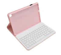 Alomejor Custodia Portatile da Viaggio per Tablet con Tastiera Wireless Rimovibile, Custodia per Tastiera in Pelle PU per Tab M10 Gen 3 (PINK)