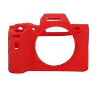 Alomejor Custodia Protettiva per Fotocamera per Serie Sony A7 (rosso) | Materiale in silicone resistente, rivestimento lavabile, design antiscivolo, ritagli precisi