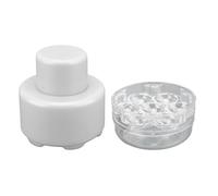 Alomejor Custodia Push Pull Snocciolatore per Ciliegie Rimuove Senza Sforzo i Noccioli per Snack Sani Alle Ciliegie, Struttura in Acciaio Inossidabile (WHITE)