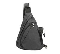 Alomejor da Uomo a Tracolla, Leggero con Tracolla Regolabile, Borsa a da Viaggio per Escursionismo, Corsa, ciclismo (GRAY)