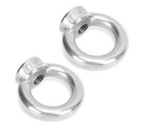 Alomejor Dado con Occhiello in Acciaio Inossidabile, 2 Dadi con Occhiello di Sollevamento con Buona capacità di Carico, per Yacht Motoscafi Barche a Motore Passeggeri da Crociera (M10)