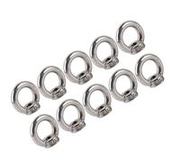 Alomejor Dado per Occhiello di Sollevamento a Forma di Anello Resistente Alla Corrosione da 10 Pezzi per Gru Ingegneristiche e Uso Marittimo (M8)