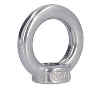Alomejor Dado per Occhiello di Sollevamento a Forma di Anello Resistente Alla Corrosione da 10 Pezzi per Gru Ingegneristiche e Uso Marittimo (M4)