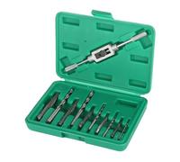 Alomejor Damaged Screw Extractor Set, 11 Piece Tool Kit | Punte da trapano in acciaio ad alta velocità, design a spirale per mancini, include maniglia del rubinetto