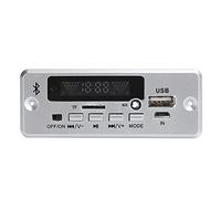 Alomejor Decoding Board with Bluetooth Control 5.0 (SILVER) | Supporta ingresso AUX, funzione scheda USB, modalità multi-play: USB/SD/Bluetooth/FM/AUX