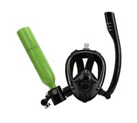 Alomejor di Respirazione per Immersioni da 0,5 Litri Portatile Snorkeling Full Face Copertura 180. Design Efficiente del Flusso d'Aria per Le Lenti per Immersioni per l'avventura Sottomarina