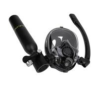 Alomejor di Respirazione per Immersioni da 0,5 Litri Portatile Snorkeling Full Face Copertura 180. Design Efficiente del Flusso d'Aria per Le Lenti per Immersioni per l'avventura Sottomarina
