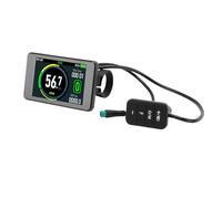 Alomejor Display Ebikes, Display LCD per Bicicletta Elettrica ABS con Schermo a Colori, Connettore Impermeabile a 5 Pin per Manubrio da 22,2 Mm, Ideale per Il Ciclismo e la Guida all'aperto