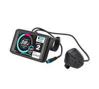 Alomejor Display Ebikes, Display per Bici Elettrica ABS con Misuratore LCD a Colori e Cavo Impermeabile a 5 Core per Manubrio da 22,2 Mm