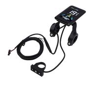 Alomejor Display LCD per Scooter Elettrico per Strumento a Schermo a Colori X3, Display Intelligente per velocità in Materiale ABS, Adatto per Bici Elettriche e Scooter 24V 36V 48V