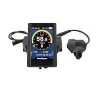 Alomejor Display per Bici Elettrica P850C, Schermo LCD a Colori IPS da 3,2 Pollici per Motori M400 G330 M620 G510 Mid Drive, con UART e Connettore Rotondo a 5 Pin, 36V 48V 52V 60V