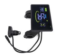 Alomejor Display, Schermo LCD Ad Alta Definizione con Presa Impermeabile, velocità in Tempo Reale e Monitoraggio del Livello della Batteria per Bici Elettriche e Scooter