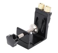 Alomejor Dispositivo per Fori Tascabili Localizzatore Versatile per Trapano in Lega di Alluminio per Progetti Fai-da-te di Lavorazione del Legno