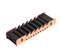 Alomejor Dissipatore di Calore M.2 SSD 2280 con Rame per Desktop | Compatibile con SSD M.2, dissipazione rapida del calore, installazione fai-da-te, lega di alluminio, pasta termica bifacciale