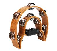 Alomejor Doppia Tamburello 20 Coppie Jingles Mezza Luna Strumento a Percussione con Impugnatura Ergonomica per Adulti Concerti per Feste per Bambini