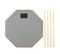Alomejor Drum Pad Silenzioso, Cuscinetto da 12 Pollici in Gomma con 2 Bacchette e Assorbimento di Ammortizzatori, Kit di Batteria per Uso Domestico per Uso Domestico (GREY)