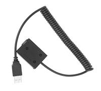 Alomejor Dummy Battery for A7 II, Full Decoder USB Power | Plastica di alta qualità, lunghezza cavo 40-80 cm, protezione da sovracorrente, compatibile con fotocamere NEX-3/5/6/7