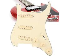 Alomejor E -Gitar -Punteggio di Pickguard Pick Pick Protection per Appassionati di Chitarra E Artisti Beige Metal + Plastica