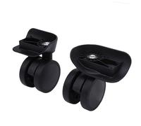 Alomejor Eleganti Ruote a Doppia Nera di Casi di Rulli Tranquilli Paragrafo 2pc per Viaggiatori