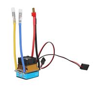 Alomejor ESC Regolatore Elettronico di velocità BEC Impermeabile 320A con Ventola per Barca per Auto RC 1/10, Protezione Calibrazione Acceleratore Antipolvere per Tutte le Stagioni, Blu, 1 Veicolo R/C