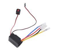 Alomejor ESC Spazzolato 60A RC per Auto RC 1/10, Regolatore di velocità Elettronico LiPo 2-3S con BEC 3A 6V, Risposta dell'acceleratore per Camion Cingolati e Corse su Percorsi Brevi (BLACK)