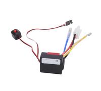 Alomejor ESC Spazzolato 60A RC per Auto RC 1/10, Regolatore di velocità Elettronico LiPo 2-3S con BEC 3A 6V, Risposta dell'acceleratore per Camion Cingolati e Corse su Percorsi Brevi (rosso)