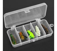 Alomejor Esca per Pesci per Insetti, Set di Esche per Cavalletta da Cricket da 5 Pezzi con Triplo Affilato, Resistente Alla Corrosione, per gli Amanti della Pesca