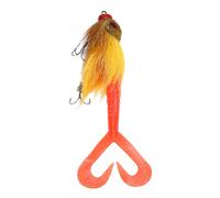 Alomejor Esche da Pesca, Esche Spinner con Design Unico dei Capelli per la Pesca in Acqua Salata All'aperto (YELLOW)