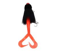 Alomejor Esche da Pesca, Esche Spinner con Design Unico dei Capelli per la Pesca in Acqua Salata All'aperto (BLACK)