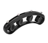 Alomejor Espansione del Dito Musicale per Pianosaxofono per Chitarra -ukulele Studenti, Dita Regolabili per una Migliore flessibilità delle Dita, Metallo Nero + Plastica