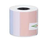 Alomejor Etichetta Adesiva Multifunzionale Adesiva Termica Rotonda per Stampa Diretta di Piccole Imprese, 30x30 Mm, Rotolo da 160 Fogli per Stampanti per Etichette di Indirizzi e Codici a Barre, (#1)