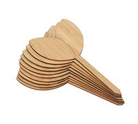 Alomejor Etichette per Piante in bambù da 10 Pezzi per Scrivere Facilmente e Contrassegnare il Giardino, Pennarelli Decorativi da Giardino Ideali per i Giardinieri (forma di foglia)