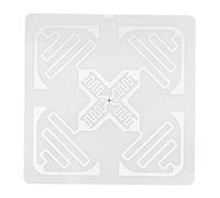 Alomejor Etichette UHF 100 Pezzi Tag Elettronici Durevoli Ad Alta Sicurezza per la Gestione delle Risorse Nei Magazzini Materiale in Rame 50x50mm