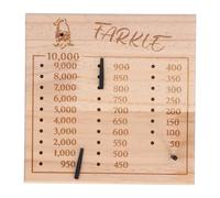 Alomejor Farkle Gioco con Vassoio per Dadi Rotanti con Vassoio e Accessori, Migliora le abilità Matematiche e il Pensiero Strategico per le Serate di Gioco in Famiglia (Quadrato 15 cm)