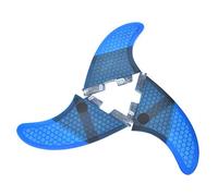 Alomejor Fin TOBUFFICILE Fin Set 3PCS G7 FIBERGLESSA + Fibra di Carbon Versatile per Tutte Le Tavole da Surf a Paletta con Colore Blu