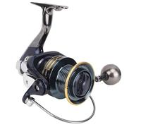 Alomejor Forza di Frenatura di Metallo 15 Kg Bobina Rotante Rotante, Espulsione della Rapida, Distribuzione della Resistenza Uniforme, per i Pescatori