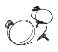 Alomejor Freno a Disco Idraulico Set per Pinza in Lega e Posteriore in Lega di Alluminio a 4 Pistoni con Dimensioni di Montagna da 75 Mm per Ciclismo