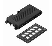Alomejor Funzionamento a Membrana 10p Compact Pannello Schakel -App -App con Tocco LED del Modulo di Retroilluminazione, Campo per RV
