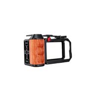Alomejor Gabbia Verticale per Fotocamera, Supporto Laterale in Legno per 6, Barra di Estensione Shutter, Attacco a Slitta Fredda, Fori Filettati 1/4 Pollice