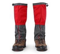 Alomejor Ghette Antineve da Neve Esterno Copriscarpe per Uomo Gambali Impermeabili Invernali Sport per Escursionismo Passeggiate Caccia Arrampicata(Rosso)