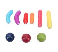 Alomejor Giocattoli Didattici con Bastoncini e Palline, Mattoncini Educativi STEM per Bambini Dai 3 Anni in su, con Pezzi di Plastica Colorati per Migliorare la Coordinazione Occhio-mano