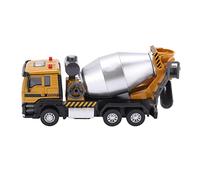 Alomejor Giocattolo di Camion Miscelatore 1:50, Modello di Veicolo di Ingegneria Tirante Indietro in Lega di Zinco con Serbatoio di Cemento Rotante e Mangiatoia, per Bambini Ragazzi Dai 6
