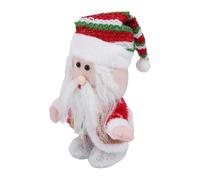 Alomejor Giocattolo Elettrico di Babbo Natale Che Cammina con Musica e Luce per la Decorazione Domestica, Bambola di Pezza Che Canta 28,5 Cm, Regalo di Natale e Decorazione per la Casa delle Vacanze