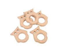 Alomejor Giocattolo Gufo Sicuro Non Tossico per Massaggiagengive in Legno per Bambini per lo Sviluppo Sportivo Precoce per Accessori Gioielli Fai da Te 5 Pezzi in Legno di Faggio