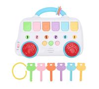 Alomejor Giocattolo per Autobus Musicali Interattivo, Centro di attività Educativa con Chiavi Animali, Sviluppo Sensoriale per i più Piccoli per 3 Anni