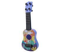 Alomejor Giocattolo per Chitarra Ukulele Giocabile per Bambini per Bambini di età Superiore a 3 Anni, Strumento Musicale Educativo per Gite in Famiglia, Giocattolo Ukulele Portatile Leggero (GREEN)