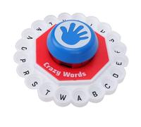 Alomejor Gioco da Tavolo Alfabeto, Premi e Gioca Giocattolo Didattico per il Riconoscimento delle Parole per Famiglie con Piastrelle Colorate e Tappetino in Silicone, per Bambini Dai 3 (rosso)